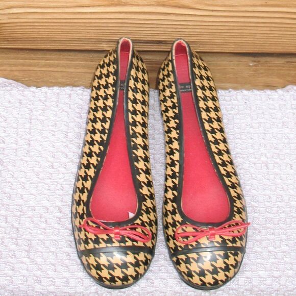 Kate Spade Rubber Rain Flats - Picture 2 of 9